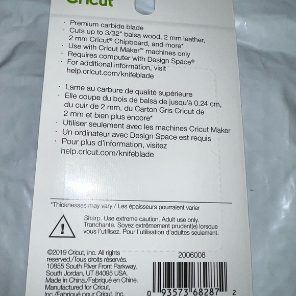 Cricut knife blade kit 12mm NEW* - Picture 2 of 2